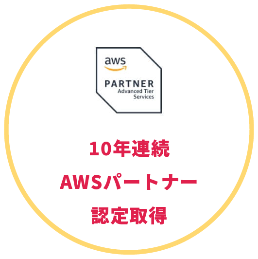 10年連続AWSパートナー認定取得