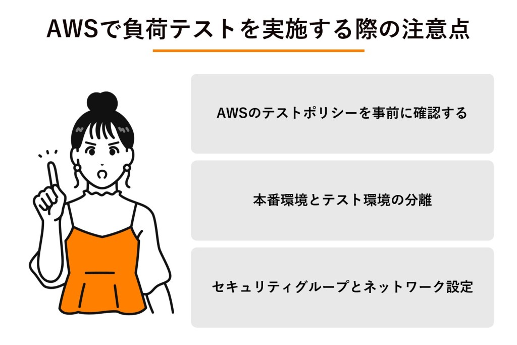AWSで負荷テストを実施する際の注意点の図解